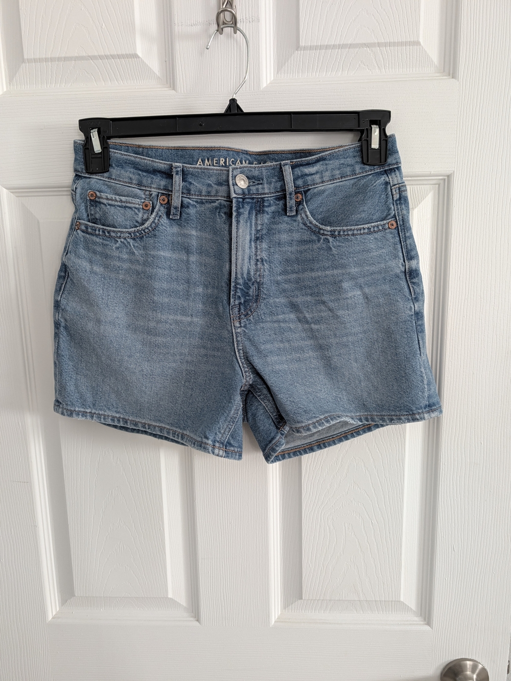 American Eagle Outfitters Washed Blue Denim Shorts